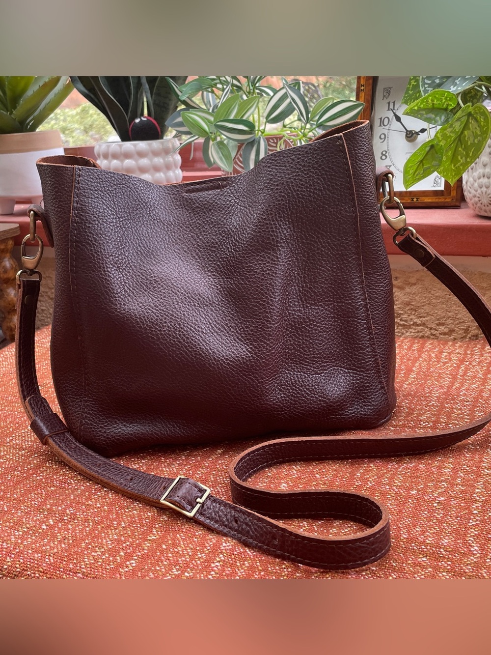 Portland Leather Butterfly Bucket COLDBREW PLG